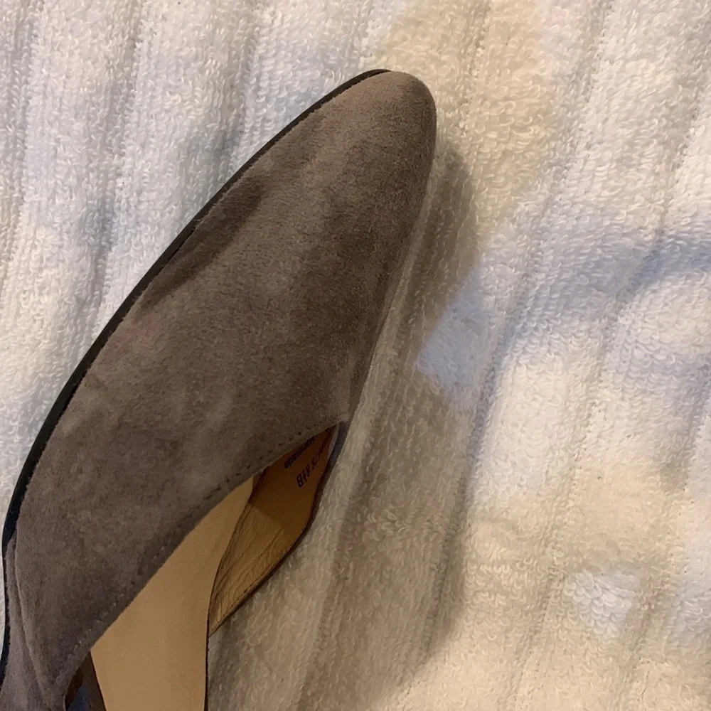 COLE HAAN Womens Gray Suede Strappy Wedge. Size 8.5. Very Nice.‌‌‌